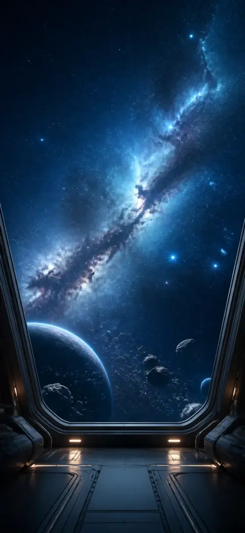Lone planet glow — space 4K wallpaper for iPhone and Android (2026)